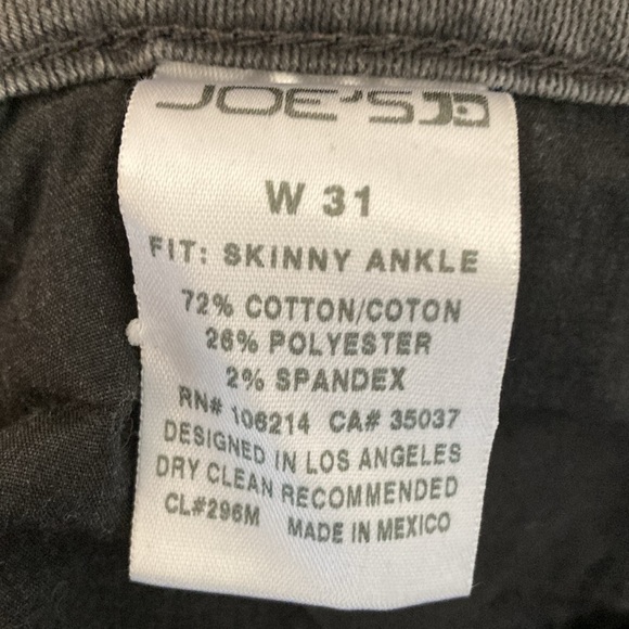 Women's Joe's Jeans Skinny Ankle Jeans size 31 gray denim - Picture 4 of 4